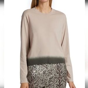 ATM Long Sleeve Quartz Flint Dip Dye Shirt Size L NWT